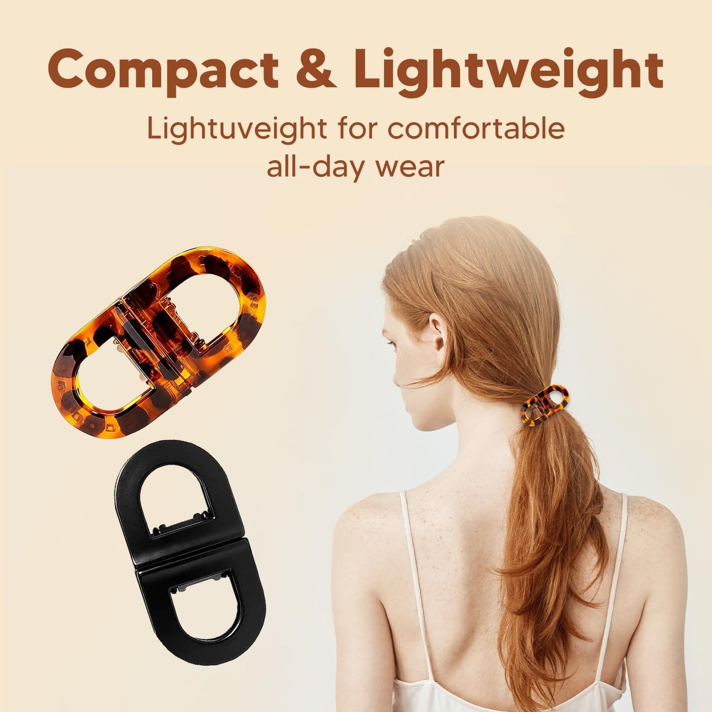 BFRAHD 2PCS Magnetic Hair Clips for women,No Crease Hair Clips Strong Hold,Seamless 2-in-1 Design for Everyday Hairstyles | Creaseless Hair Clips Gentle on Fine to Thick Hair,Portable Set