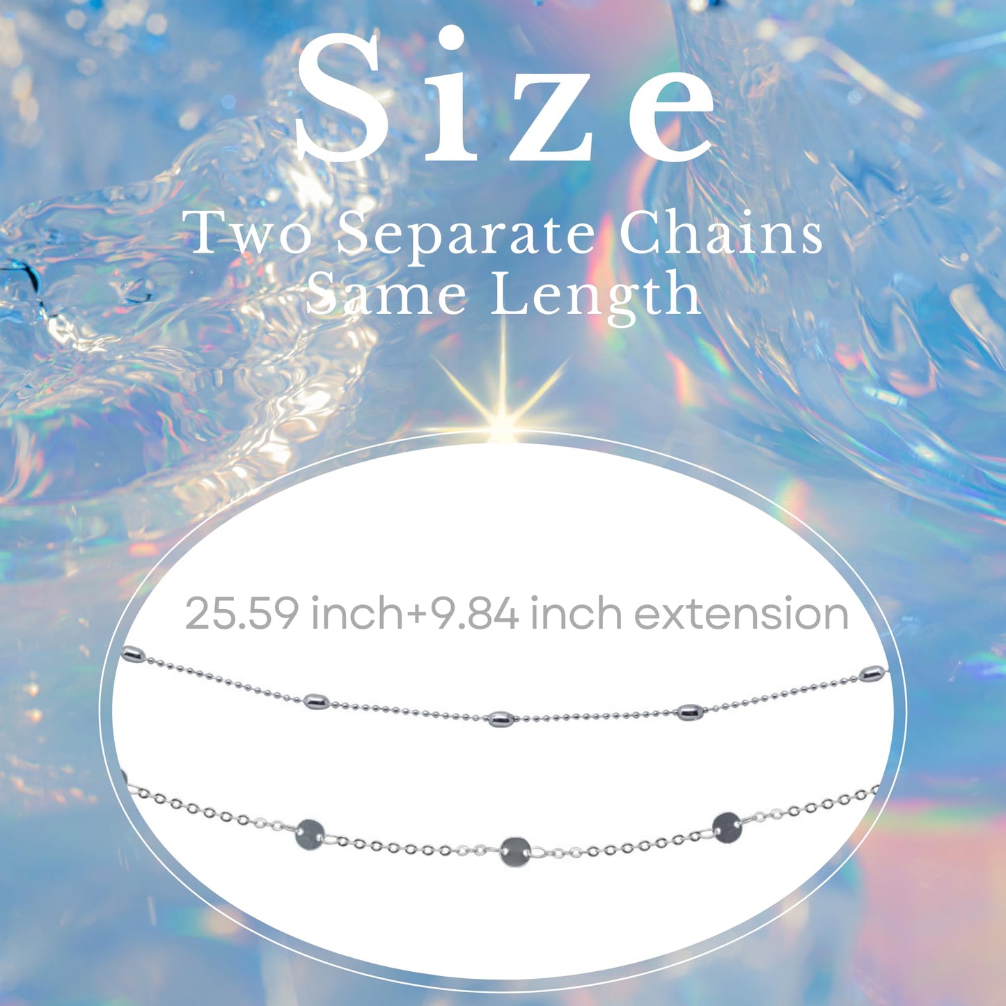 Belly Chain Adjustable Waist Chain Silver Body Jewelry for Women - Layered Belly Chain Belt Waist Accessories Beach Jewelry Gifts for Women