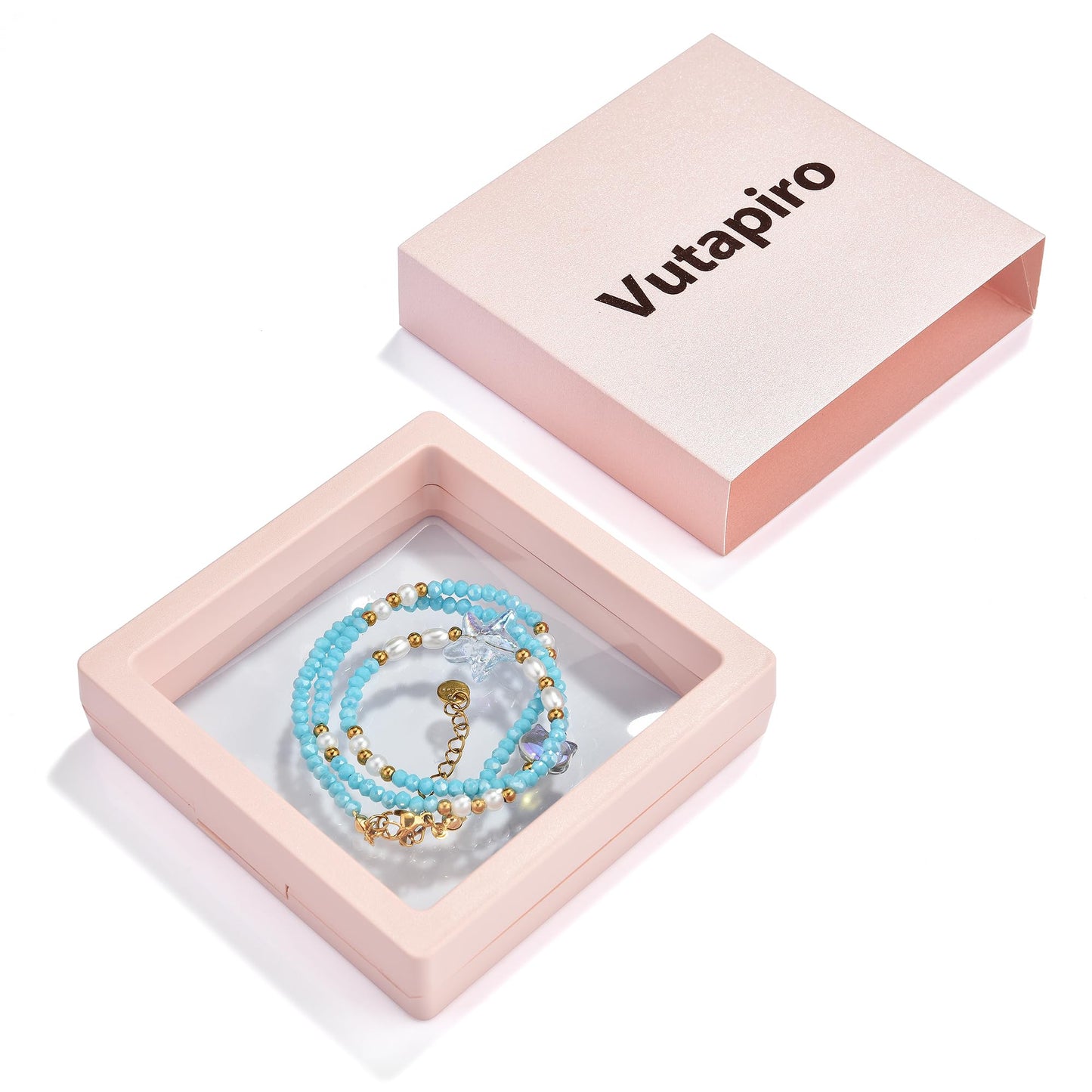 Blue Starfish Pearl Necklace Beach Jewelry For Women 2025 Summer Fashion Bohemian Style Vacation Necklace (Blue)