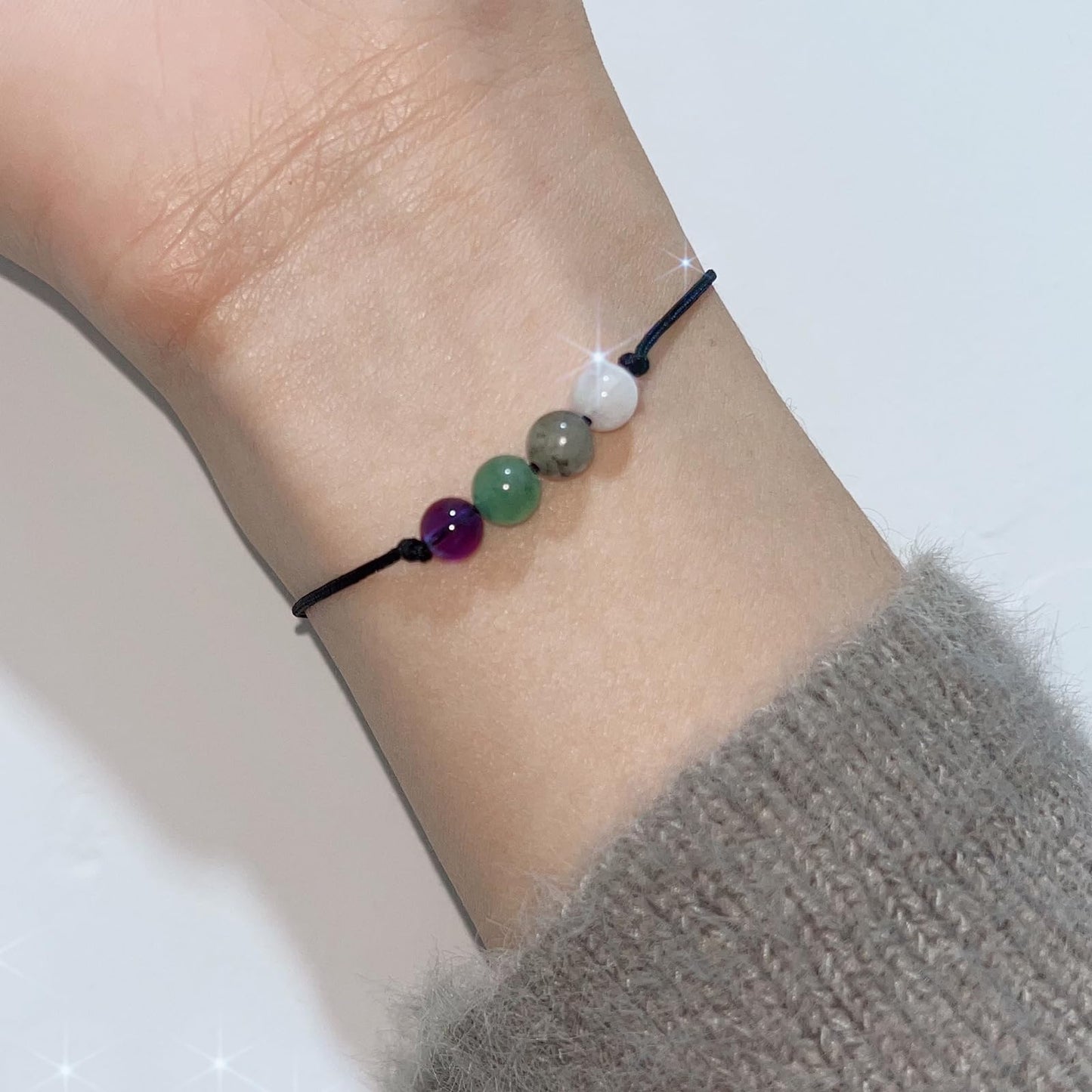 Korotho New Beginnings Gifts for Women, Divorce Gifts Christmas Crystal Bead Gift Inspirational Encouragement for Friends, Divorced Breakup Get Well Present for Women Spiritual Bracelets for Her