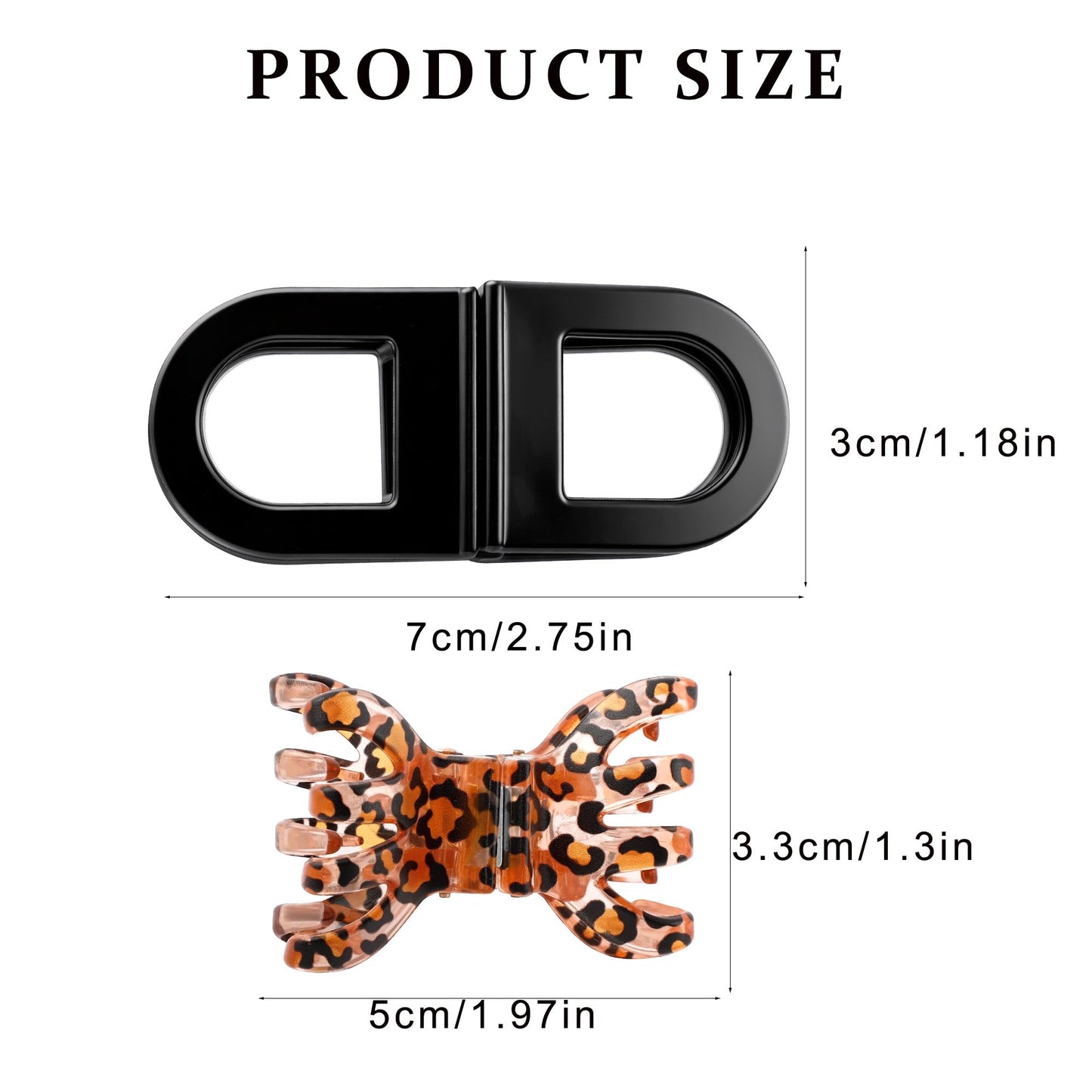 2PCS Magnetic Hair Clips for Women, Strong Hold No-Slip Styling Clips, Seamless 2-in-1 Design for Thick or Thin Hair, Non-Dent Hairdressing Tools for Salon or Daily Use