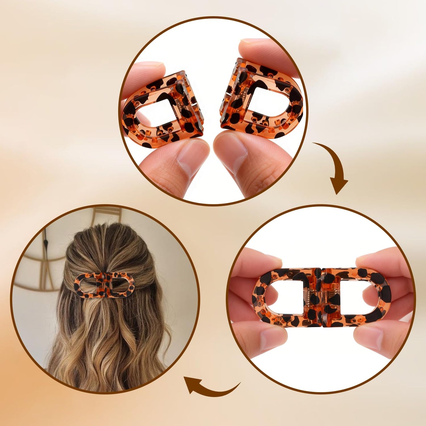 Magnetic Hair Clips, Strong Hold No-Slip Magnetic Hair Styling Clips, Clip No Crease Hair Types Strong Hold, Seamless 2-in-1 Design for Easy Everyday Hairstyles (New-Blue)