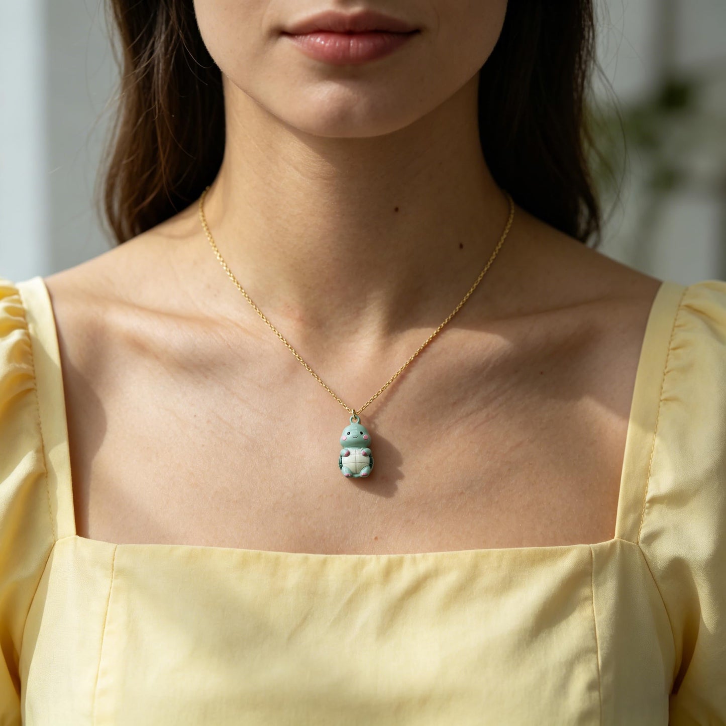 Baydurcan Turtle Necklace for Women, Cute Sea Turtle Ocean Pendant Summer Beach Jewelry, Inspirational Birthday Gift for Friends Sister Daughter