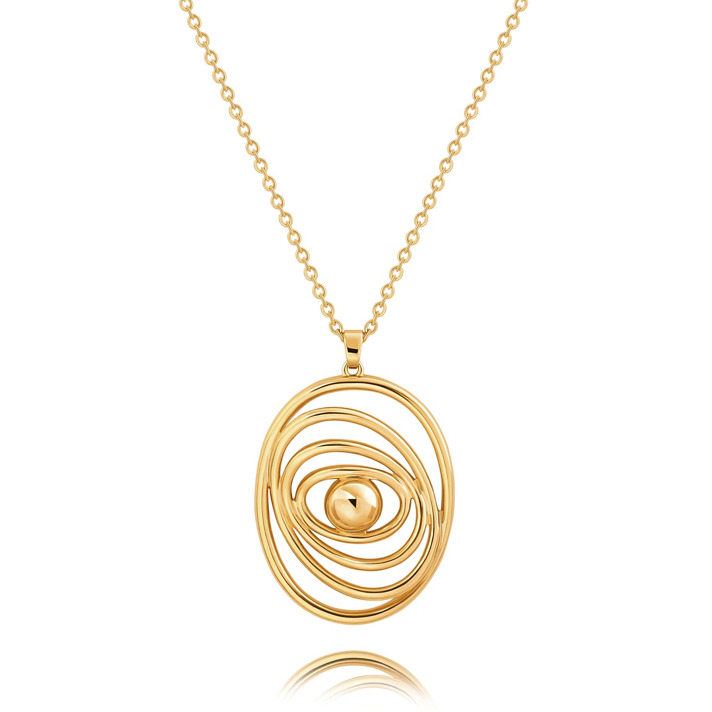 Dainty Evil Eye Pendant Long Necklace for Women Trendy Saturn Charm Sweater Necklace Simple Gold Chain Protection Necklaces