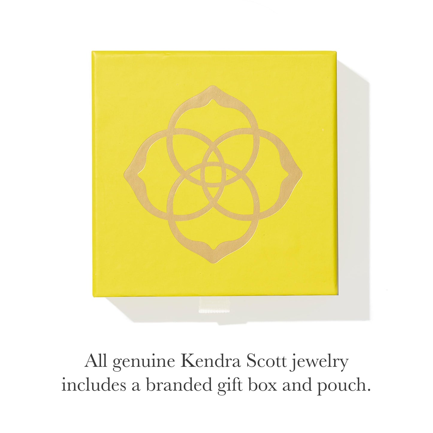 Kendra Scott Elisa Enamel Frame Paperclip Necklace, 14K Gold-Plated Brass, Fashion Jewelry for Women, Black Agate