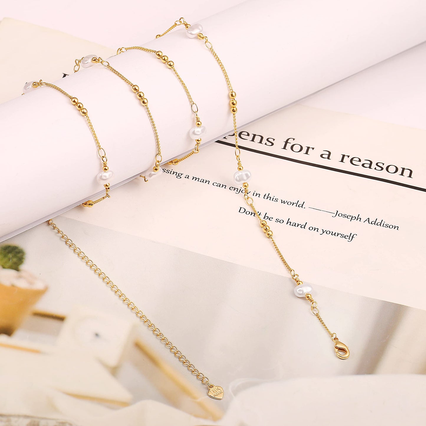 PEARLADA Baroque Pearl Waist Beads 18k Gold Plated Belly Chain Sexy Beach Bikini Body Chain Trendy Boho Waist Jewelry Dainty Beach Accessories