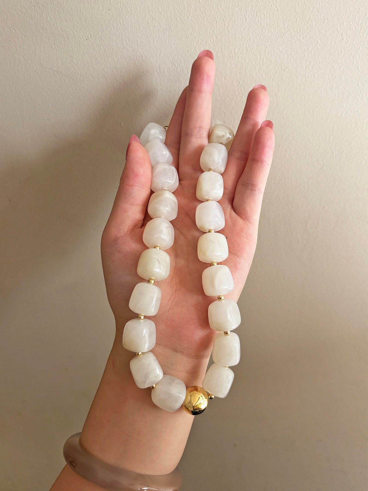 joymiao Bead Necklace for Women Chunky Beaded Necklace Colorful Necklace Charm Trendy Summer Necklaces Beach Jewelry Gifts
