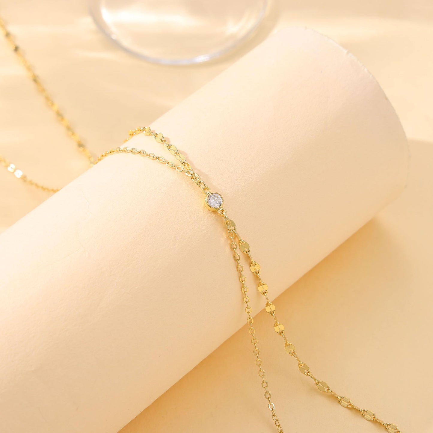 Risamil 14K Gold Plated Waist Chain for Women, Layered Belly Belt Chains Beach Waist Beads Waterproof Lip Chain Body Chain Summer Jewelry Accessories for Women