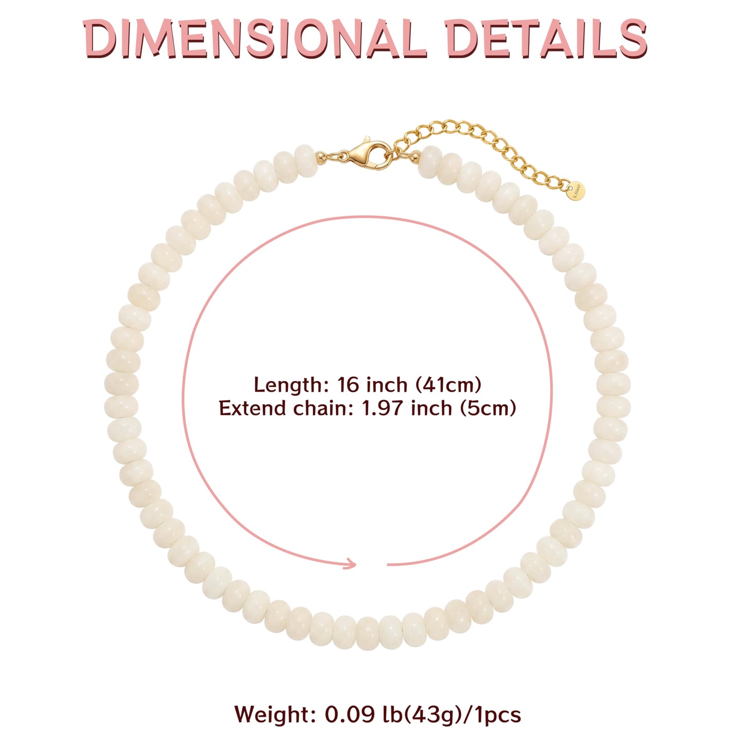 Badu Green Gemstone Beaded Necklace for Women Natural Stone Bead Beach Choker Necklace Fashion Trendy Jewelry Gifts