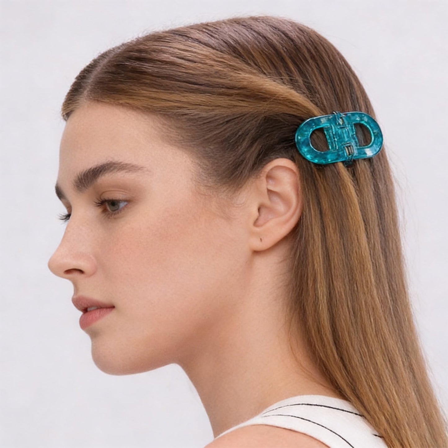 Magnetic Hair Clips, Strong Hold Magnetic Styling Clips, No-Slip Flat Magnetics Styling Clips, No-Crease Sectioning Hair Accessories for Thin & Thick Hair (2PCS-C)