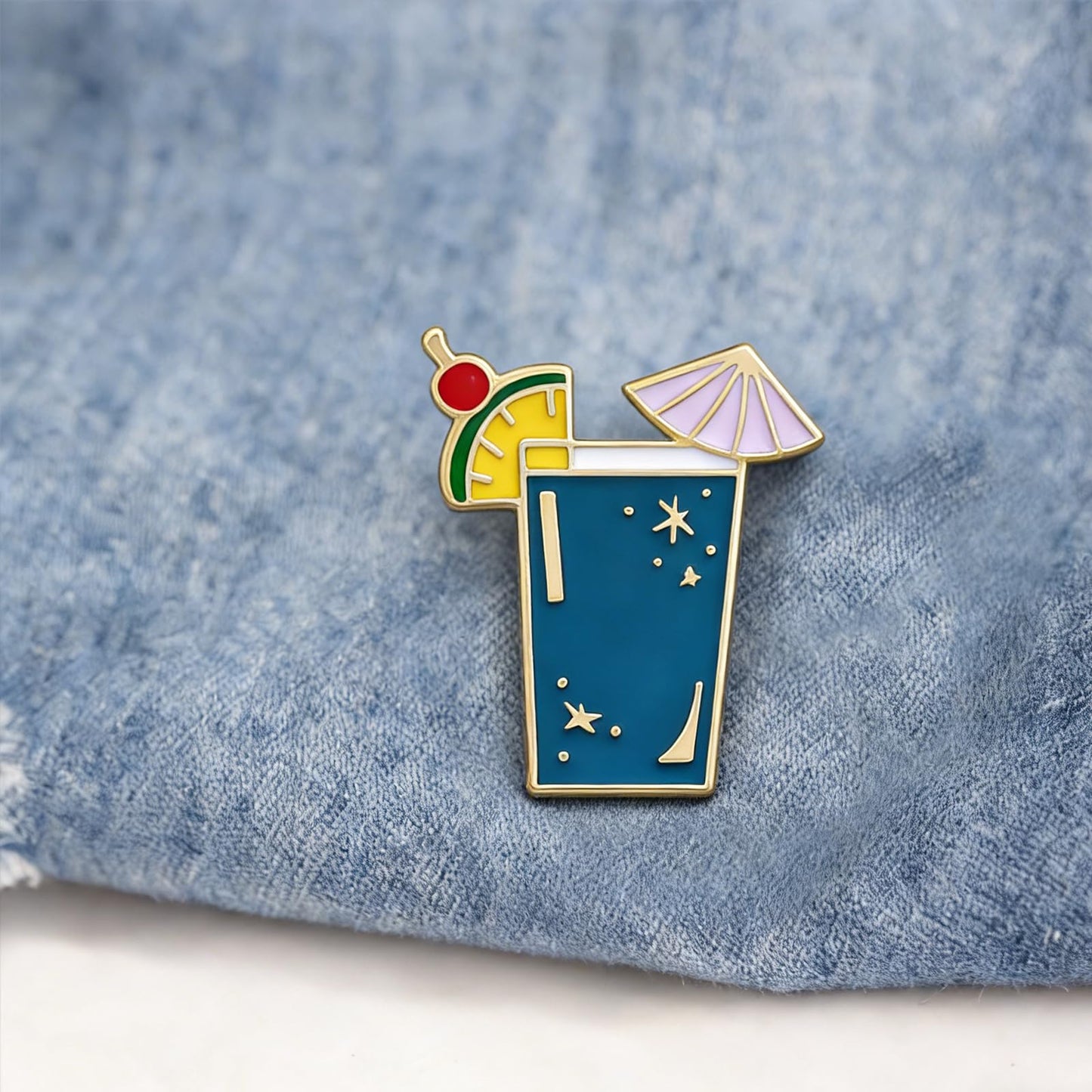 DEYOUM Cocktail Wine Glass Brooch Pin for Women Trendy Cute Cocktail Wines Glass Wine Bottle Brooch Pin Party Hat Bag Suit Charm Jewelry Gift Accessories (4 PCS)