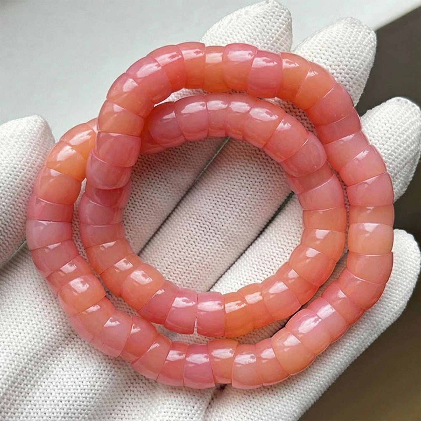 Embtrem Natural Pink Bodhi Fidget Bracelet for Women, Anxiety Bracelet Stress Relief, Mudi Fidget Bracelet, Boho Layered Fashion Jewelry, Summer Casual Accessories