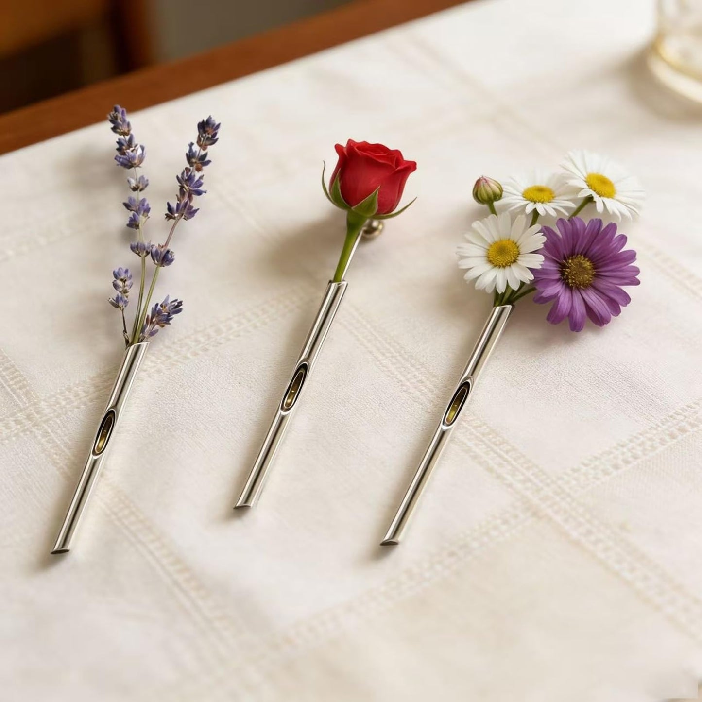A Kind Brooch - Every Bloom Tells a Different Story, Branch-Shaped Flower Insert Brooch, DIY Elegant Jewelry for Women Men (3pcs)