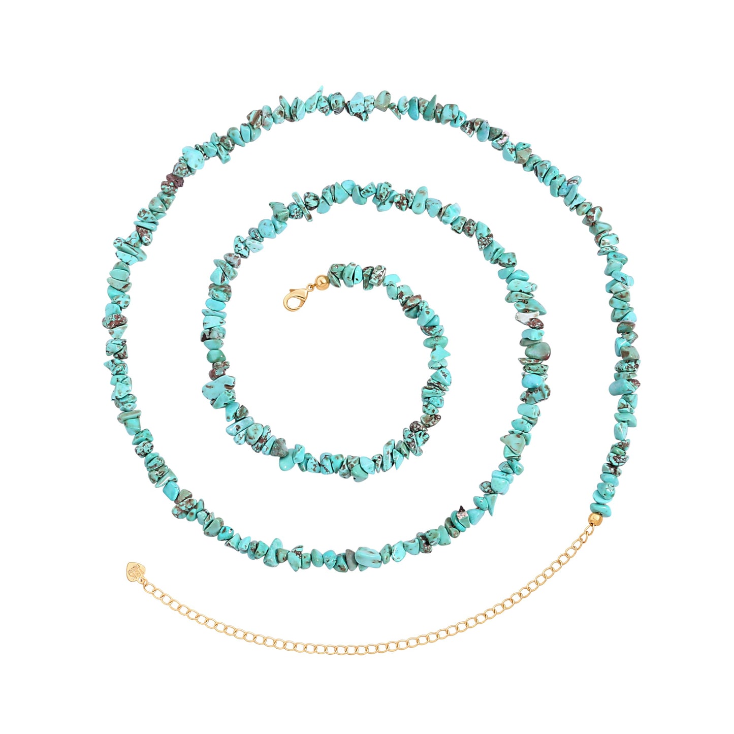 Turquoise Waist Beads Waist Chain, Western Body Chain Jewelry for Women, Boho Belly Chain Beach Jewelry for Summer