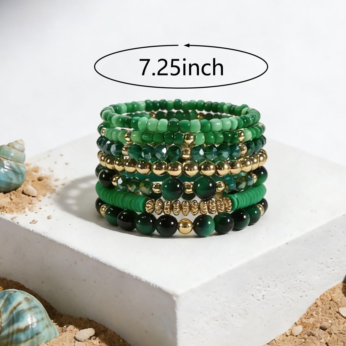 Briutn Boho Bracelets for Women Men Stretch Beaded Bracelet Friendship Jewelry