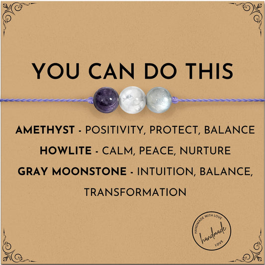ZOKCC Crystal Healing Bracelets Gifts for Women: Spiritual Natural Healing Stone Anxiety Protection Bracelets Birthday Christmas Gifts for Friends Sister Coworker Nurse Teacher