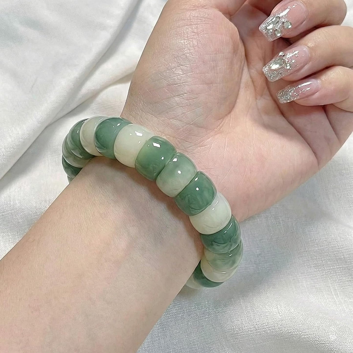 Embtrem Fidget Bracelet Bodhi Seed Bracelets Anxiety Fidget Bracelets Protection Healing Stretch Alleviate Anxiety Stress Protection Healing Bodhi Jewelry Gifts for Women Men