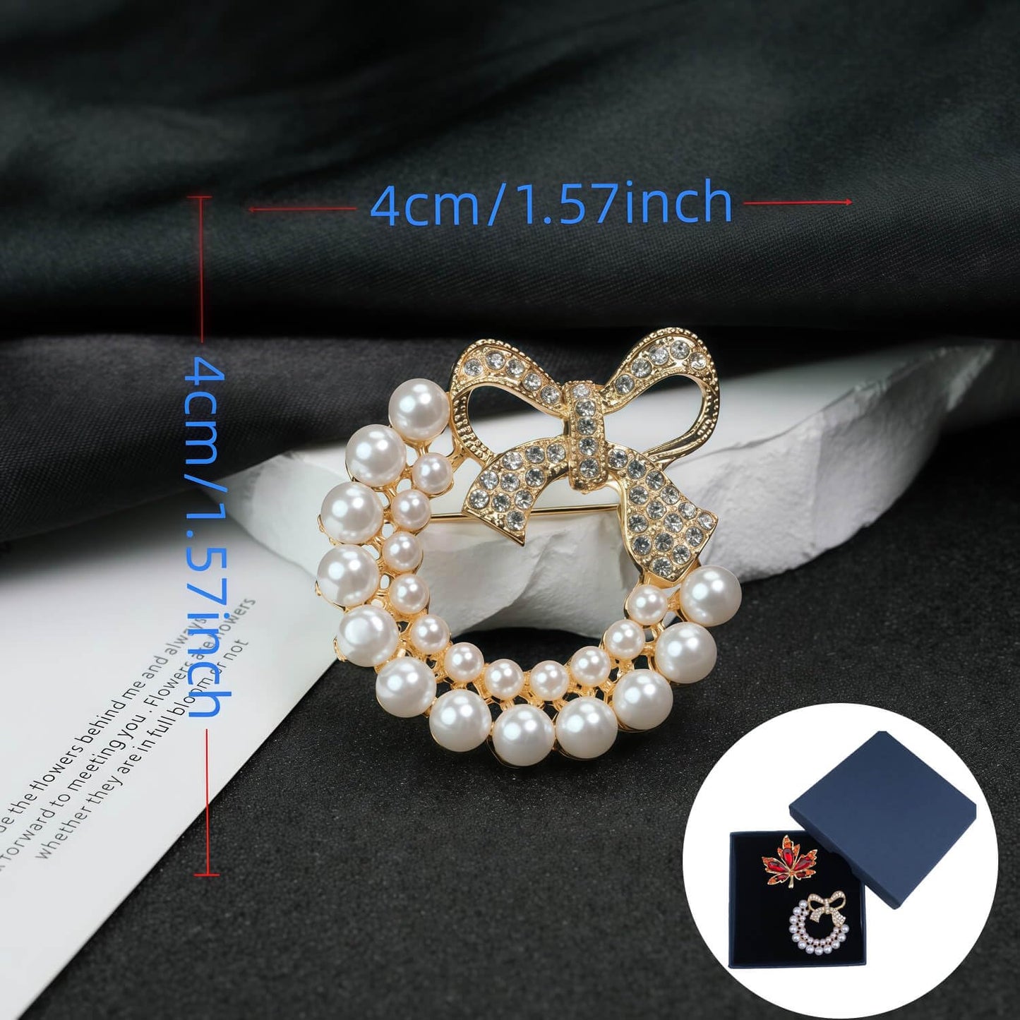 Yaximhozz 2pcs Rhinestone Brooch Pin for Women Dress Elegant Stylish Crystal Brooches Fashion Accessories Pins Lapel Boutonniere Ideas Wedding Christmas Birthday Jewelry Easter Gift (05 Red/Gold)