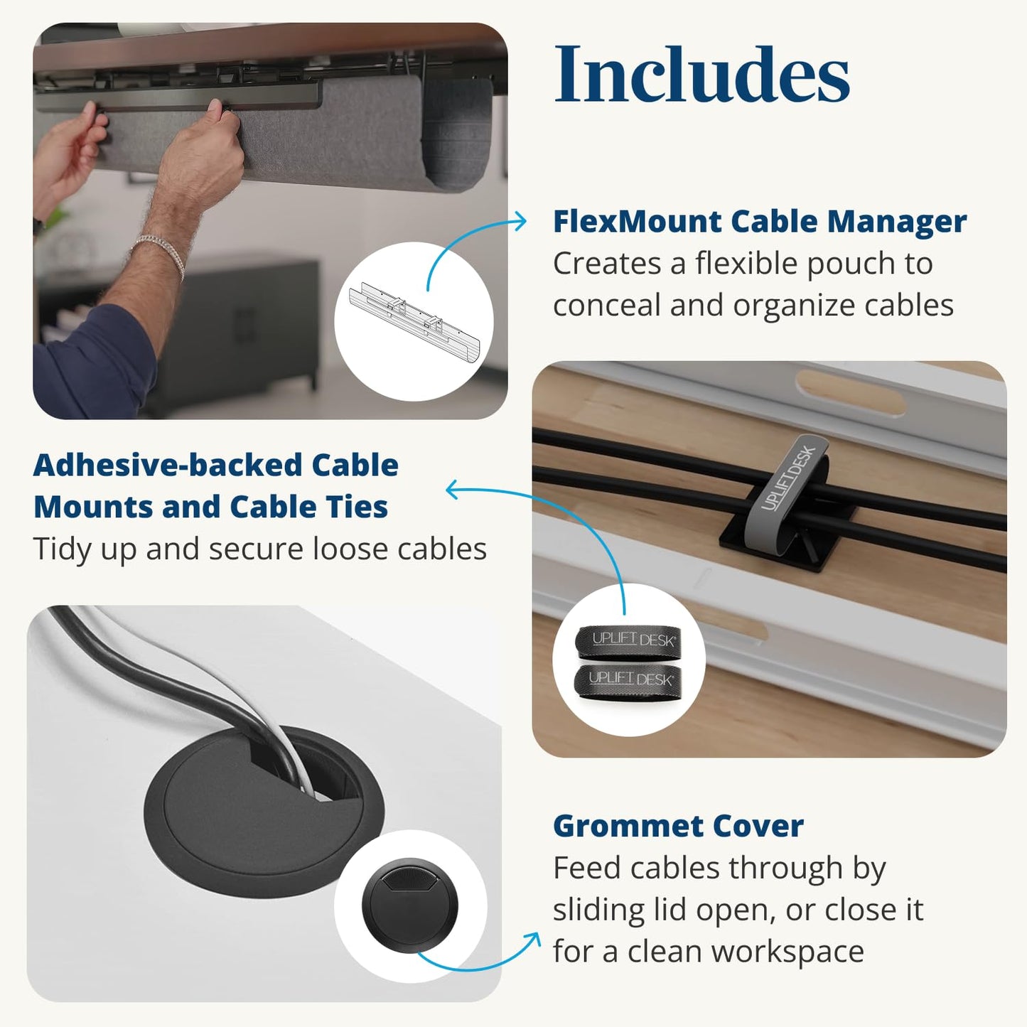 UPLIFTDESK V3 2-Leg White Laminate Wood Standing Desk – Adjustable Height, Advanced 1-Touch Memory Keypad, Under Desk Cable Management, Wire Grommets & Rocker Board (Black C-Frame, 72 x 30 inch)