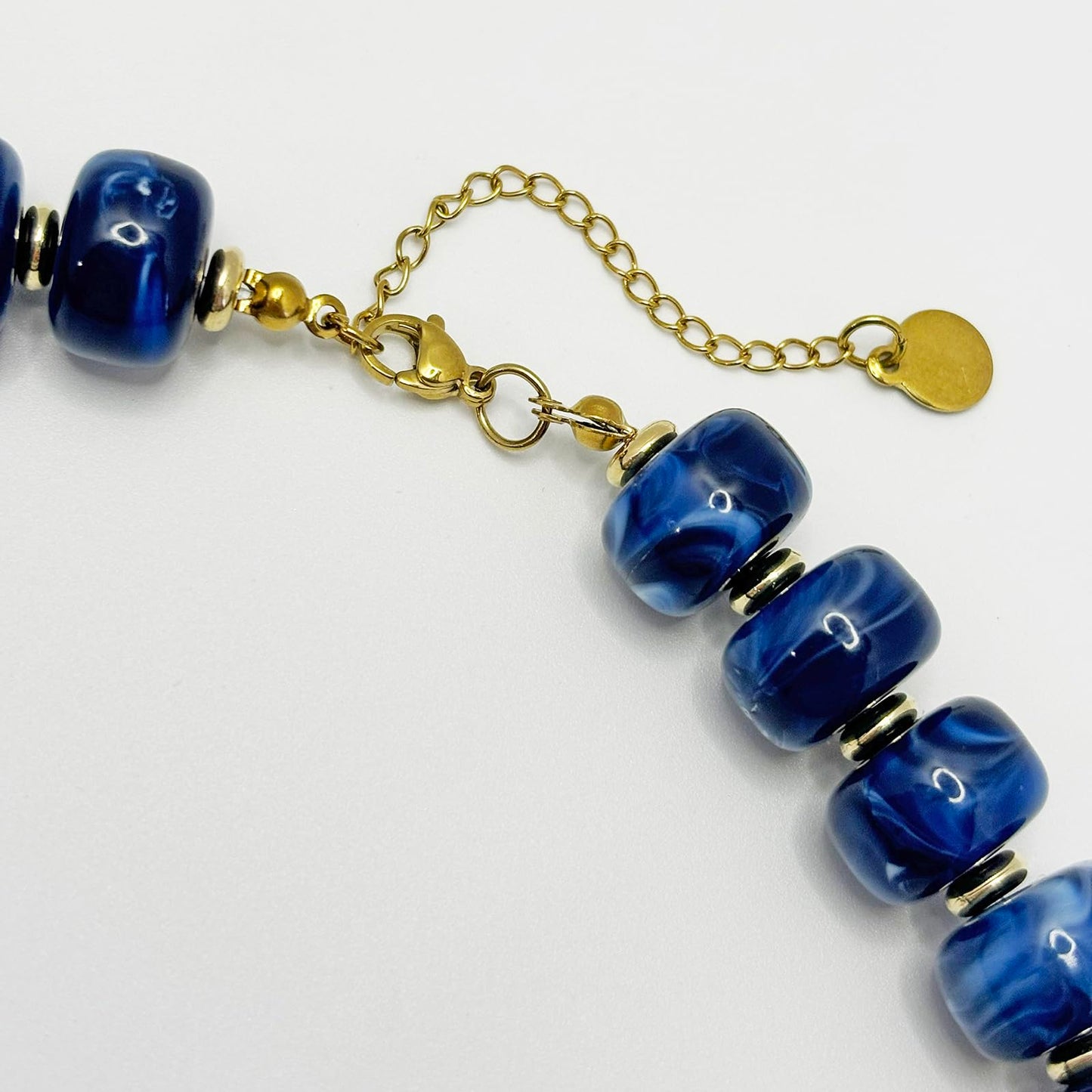 joymiao Beaded Necklace for Women Big Bead Necklace Choker Boho Bead Chunky Beaded Necklace Trendy Statement Necklaces Summer Jewelry