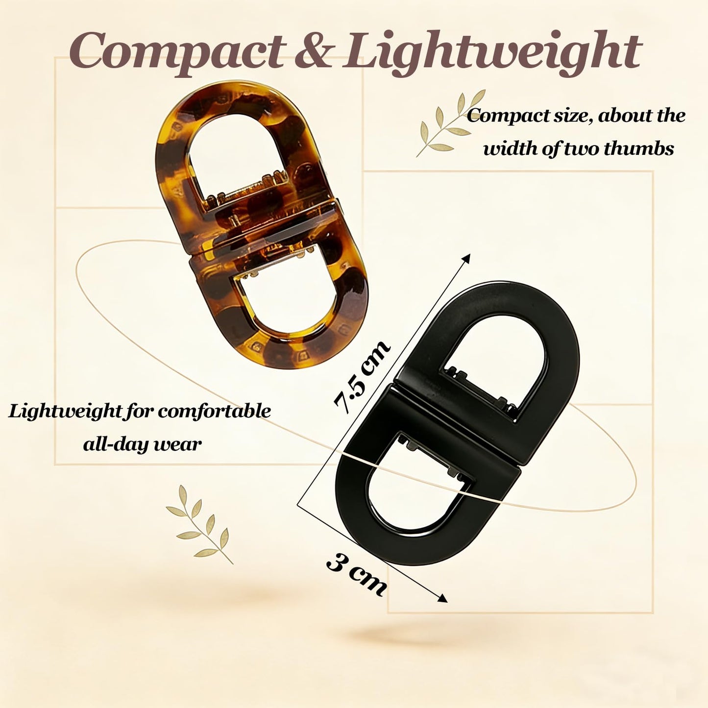 Magnetic Hair Clips – Strong Hold No-Slip Magnetic Hair Styling Clips for Women, Seamless 2-in-1 Design for Easy Everyday Hairstyles, Clip No Crease, Perfect for Daily Hair Styling（2.95 in*1.18 in）