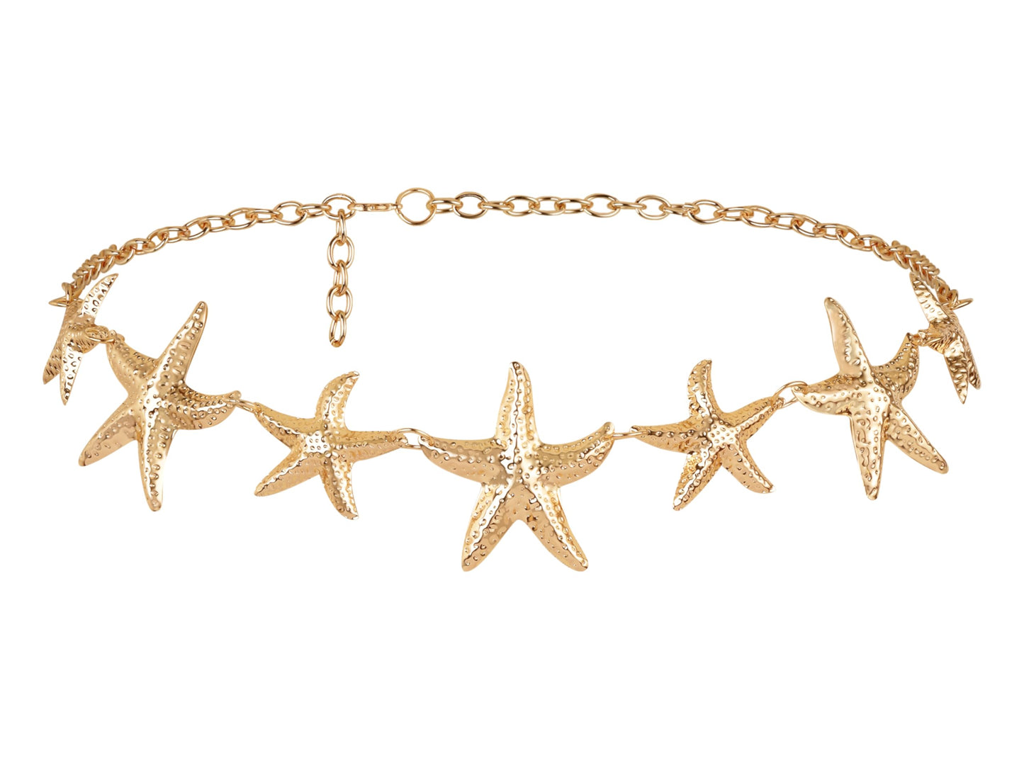 MINACHI Delicately Designed Starfish Belly Chain, Gold-Tone Coastal Charm Jewelry For Women