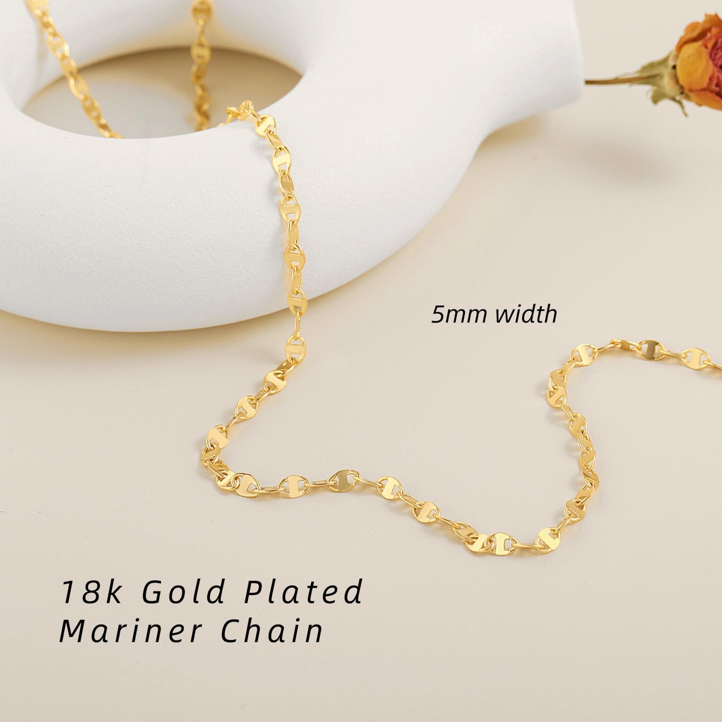 PEARLADA Shiny 18k Gold Plated Waist Chain Belt, Waist Beads Body Chain Jewelry, Belly Chain Belt for Waist