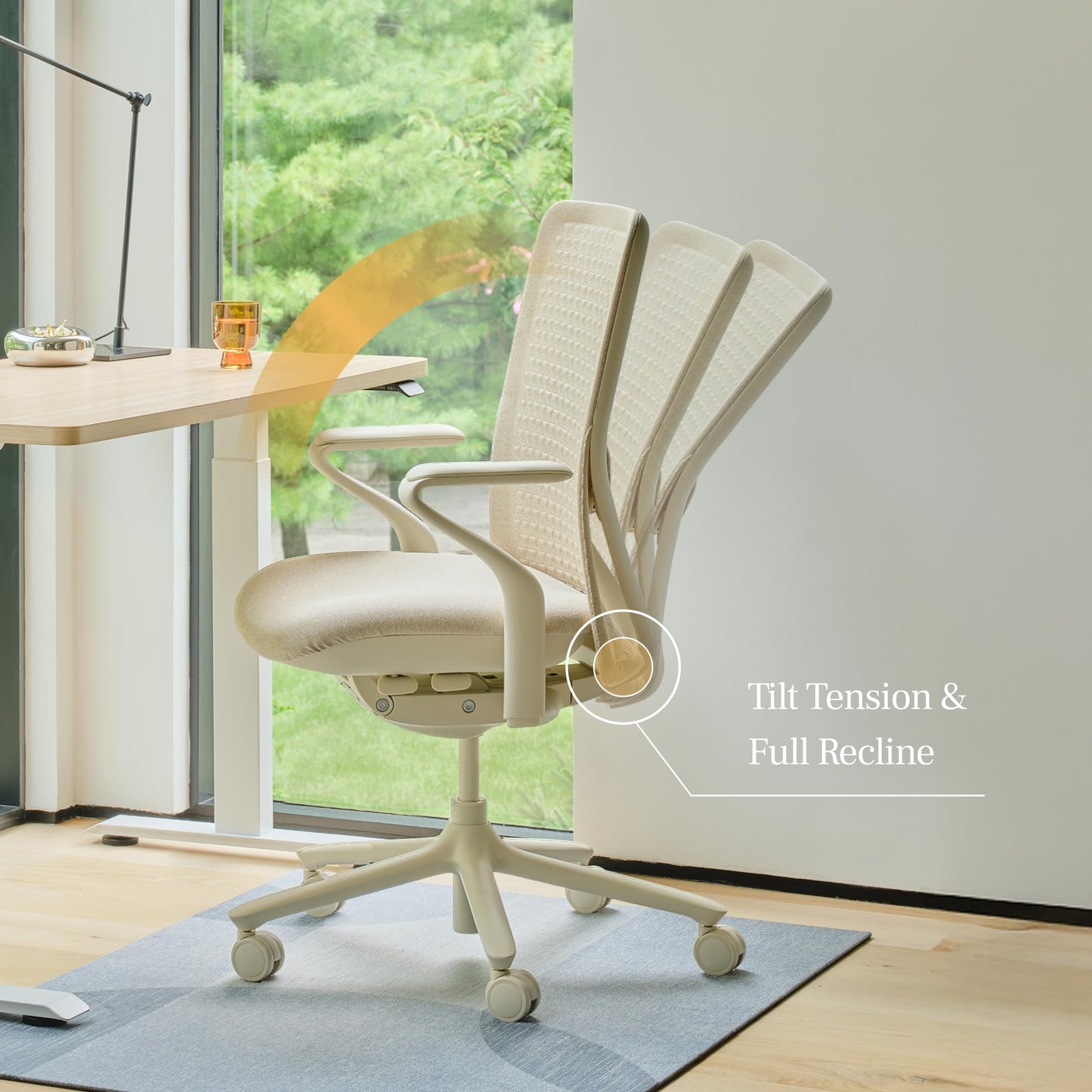 Branch Verve Chair - High Performance Executive Office Chair with Contoured Back and Adjustable Lumbar Support - High Density Foam Cushion and 3D Knit Back - Fits 5' to 6', Up to 275 lbs, Coral