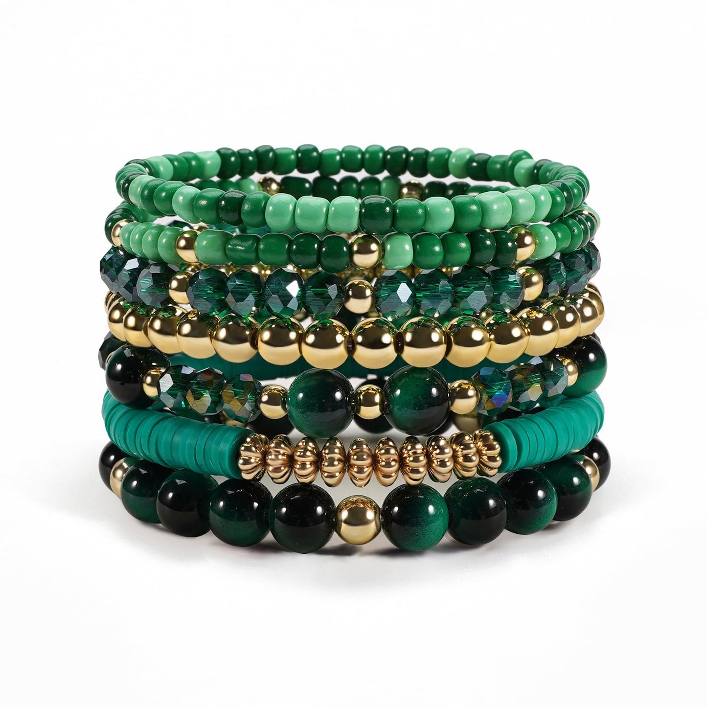 Briutn Boho Bracelets for Women Men Stretch Beaded Bracelet Friendship Jewelry