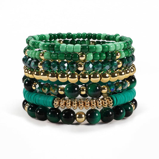 Briutn Boho Bracelets for Women Men Stretch Beaded Bracelet Friendship Jewelry