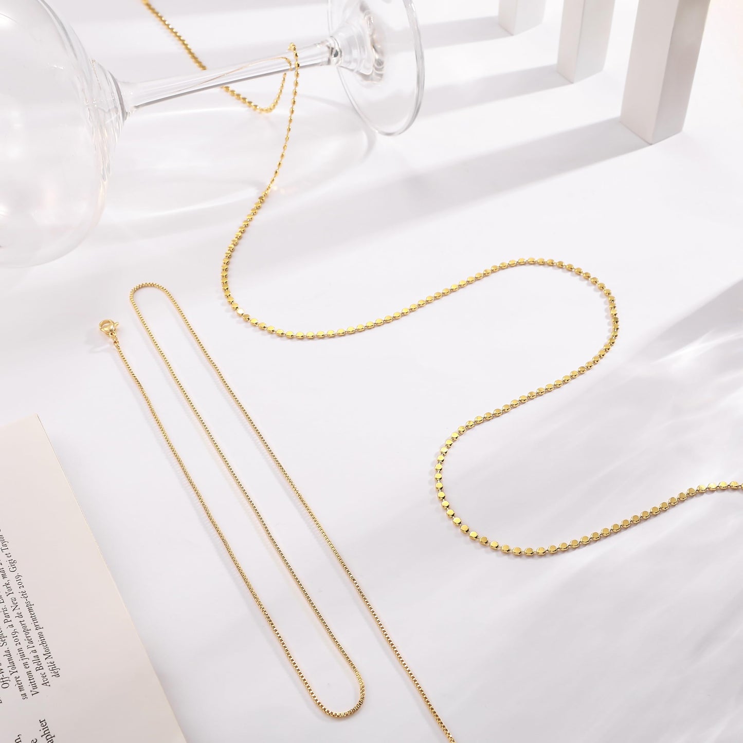 HABIKIP 14K Gold Plated Waist Chain for Women, 2PCS Dainty Layered Boho Gold Plated Belly Chain Belt Sexy Bikini Beach Box Waist Chain Adjustable Waterproof Body Chain Jewelry Accessories for Women