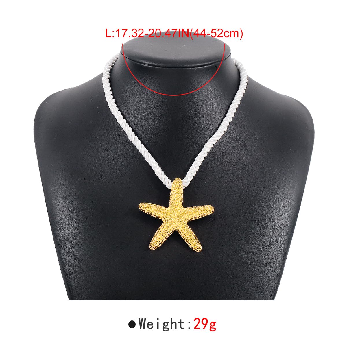 Sora Tuki Starfish Necklace Beach Jewlery for Women Cowrie Puka Shell Seashell Necklace Ocean Jewlry