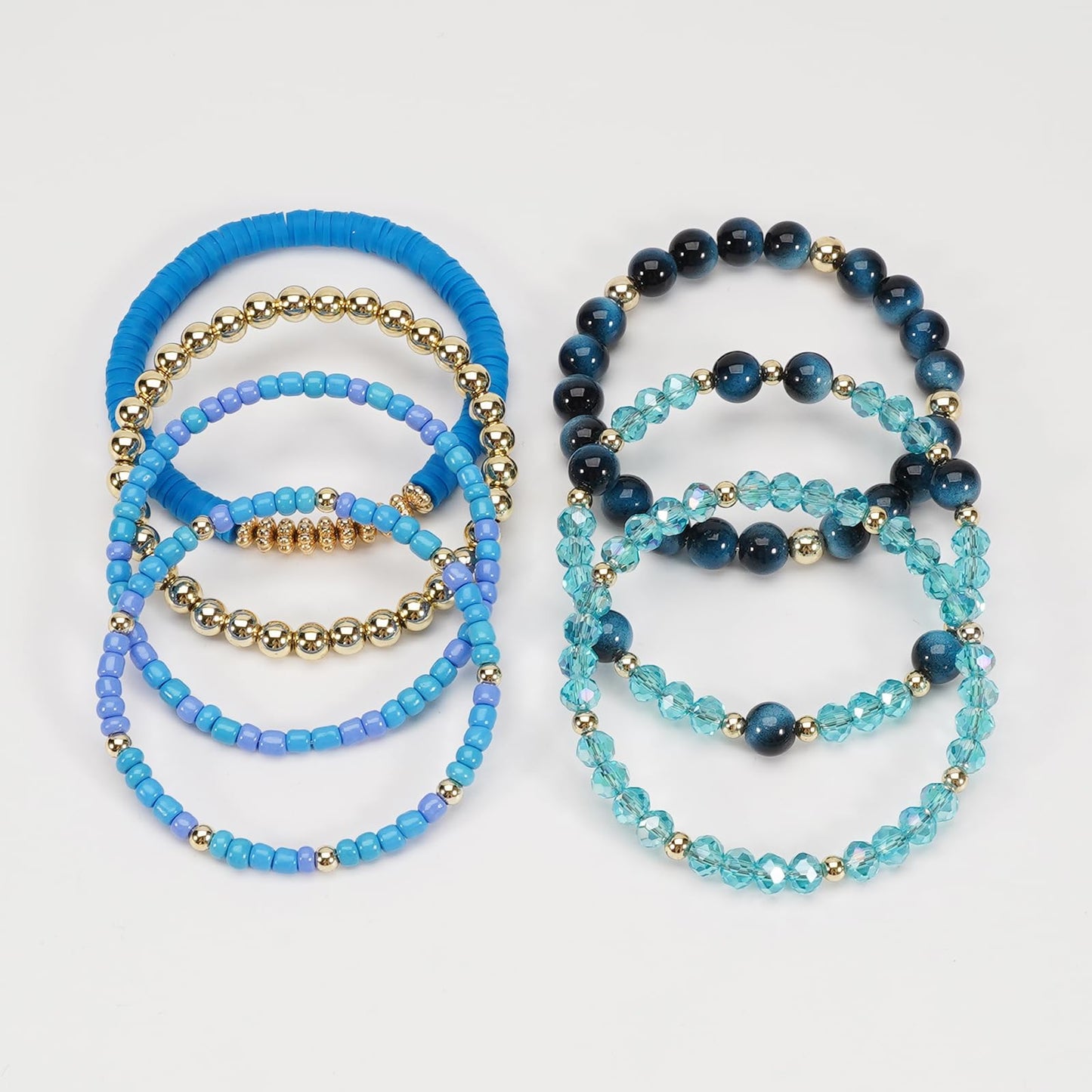 Briutn Bohemian Bracelet Stack Stackable Bracelets for Women Multi-Layered Fashion Accessories