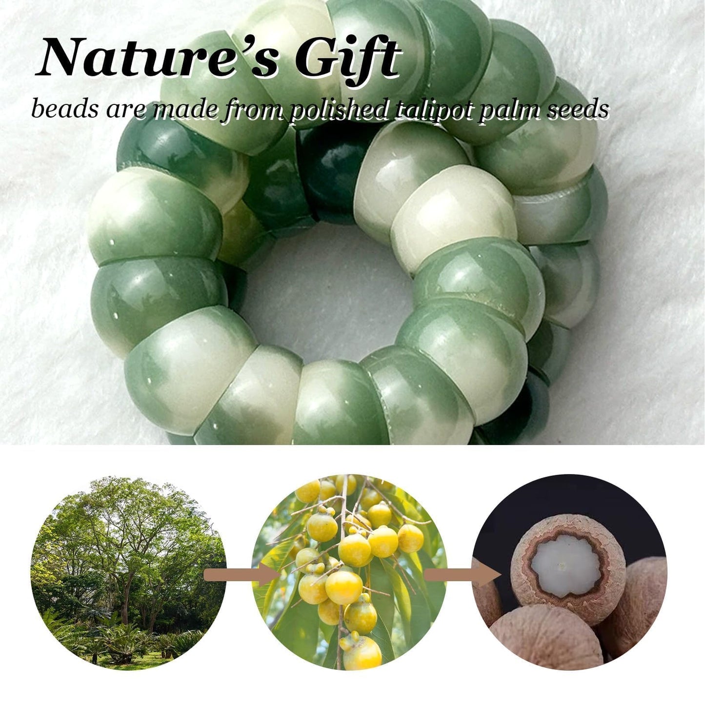 Embtrem Fidget Bracelet Bodhi Seed Bracelets Anxiety Fidget Bracelets Protection Healing Stretch Alleviate Anxiety Stress Protection Healing Bodhi Jewelry Gifts for Women Men