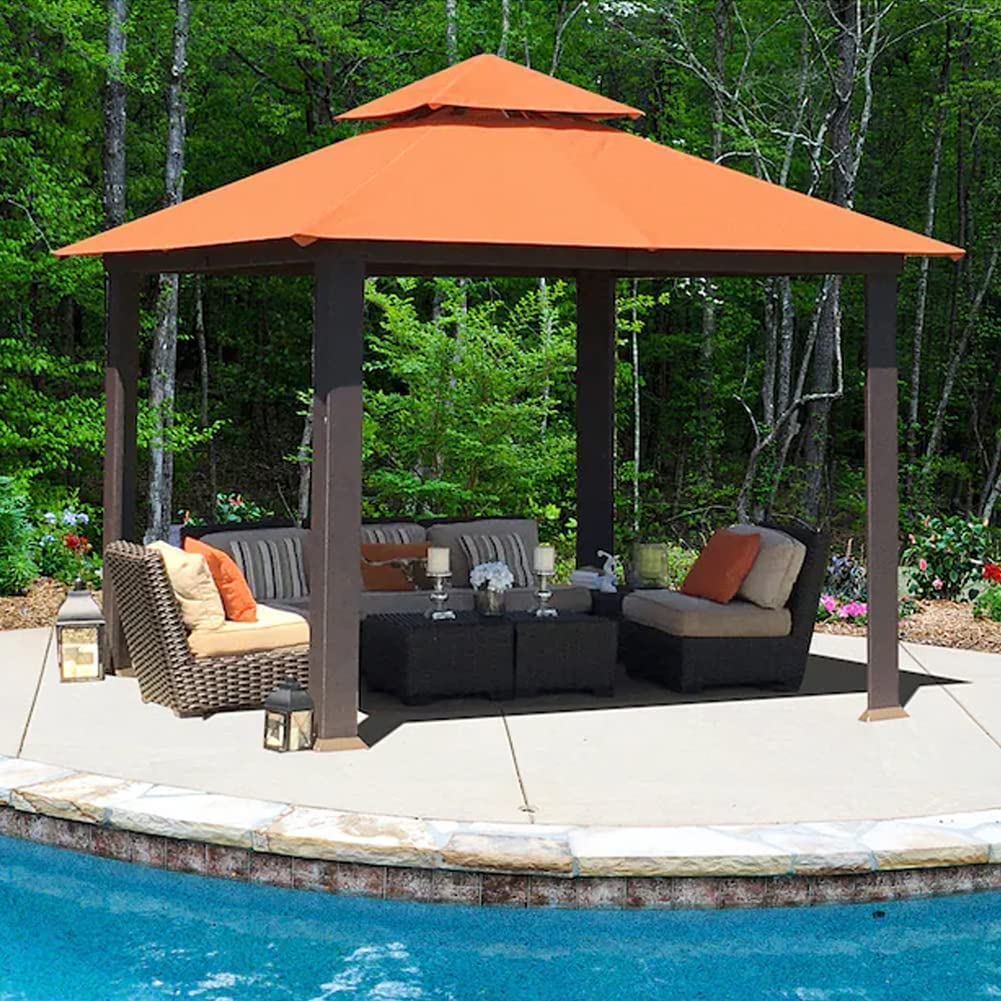 EliteShade USA 10-Year-Non-Fading 12x12ft Titan Patio Gazebo, Super Thick Sunbrella Fabric UPF 50+ UV Protection, Heavy Duty Commercial Rust-Proof Aluminum Frame, Windproof Vented Top Gazebo, Rust