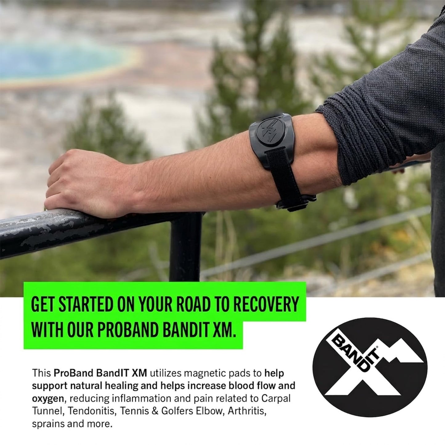 PROBAND, BandIT XM Magnetic Therapeutic Band for Elbow & Forearm Pain Relief, Anatomically Focused Dynamic Compression Band for Carpal Tunnel, Tendonitis, Tennis Elbow, Golfers Elbow & Arthritis…