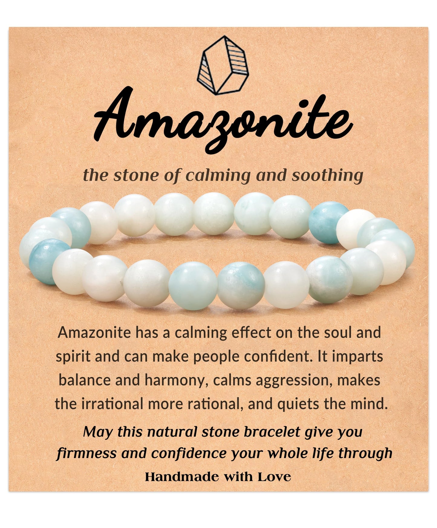 Seyaa Amazonite Bracelet, Beaded Bracelet for Women, Natural Crystal Stone Bracelet