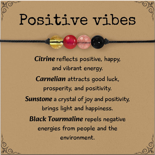 ZOKCC Crystal Healing Bracelets Gifts for Women: Mothers Day Gifts for Mom - Spiritual Natural Stone Empath Protection Bracelets Birthday Graduation Gifts for Friends Sister Mom Daughter