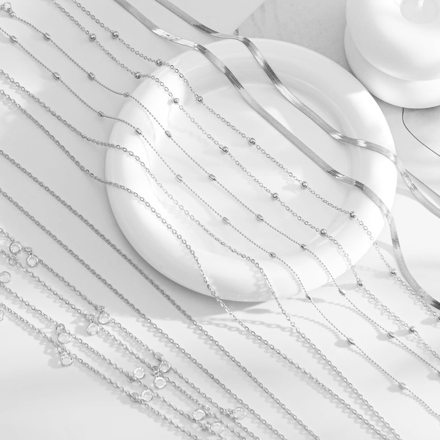 Wrlcorly 8Pcs Waist Chain 18K Gold Plated Belly Belt Chains Sexy Bikini Summer Beach Satellite Beaded Sequin Snake Layered Coin CZ Body Chain Jewelry Accessories for Women Gold Silver Tone Adjustable