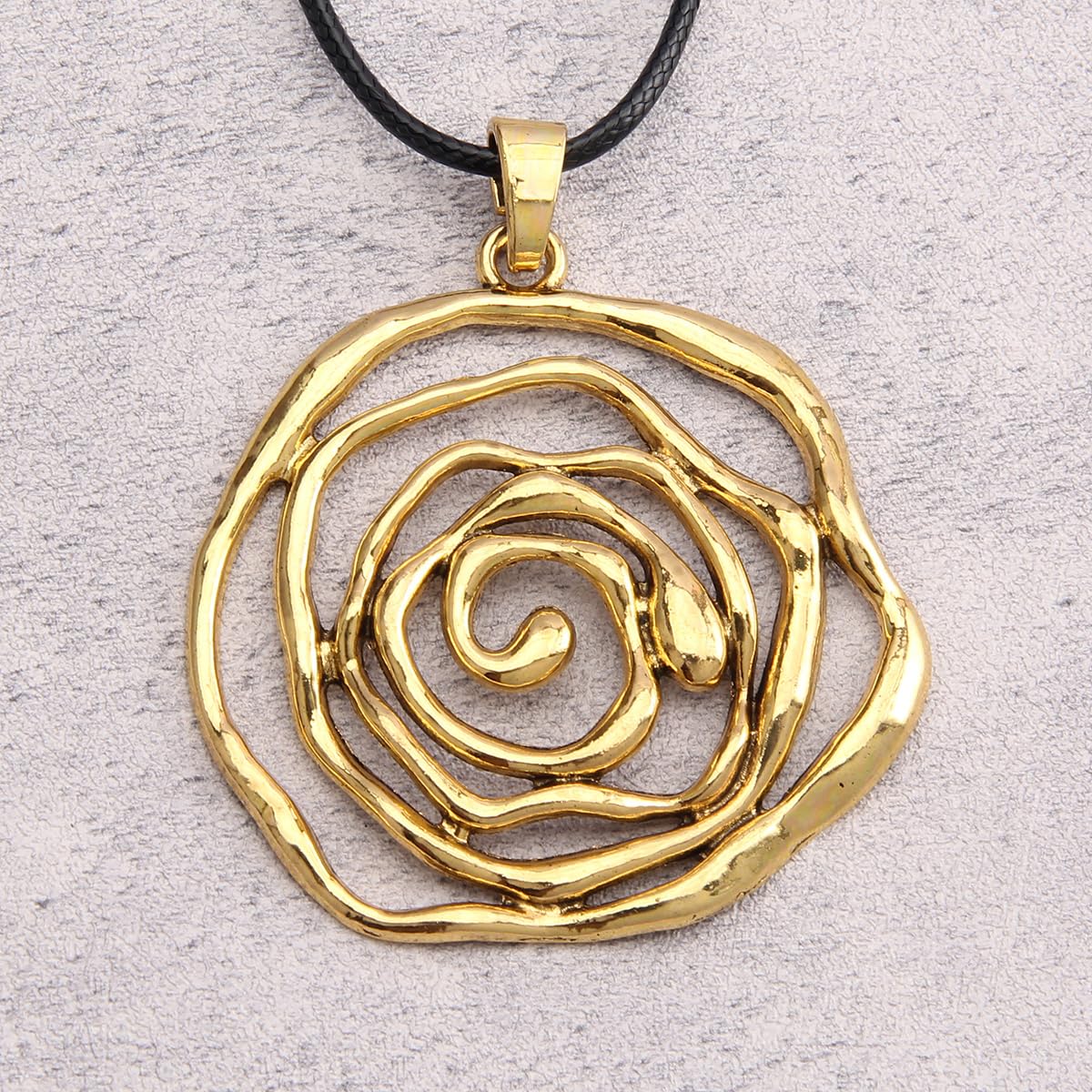 joymiao Boho Necklaces for Women Gold String Necklace With Pendant Layered Leather Rope Necklace Vintage Sweater NecklaceS for Women Wife Gifts