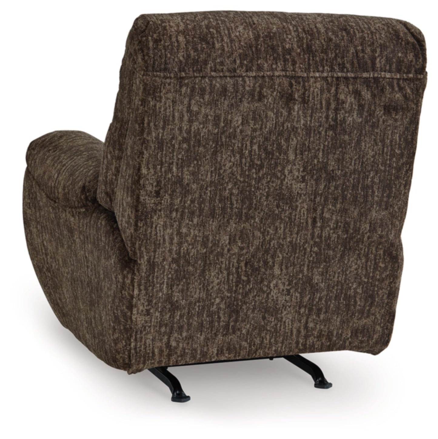 Signature Design by Ashley Rampant Casual Manual Rocker Recliner with Pillow-Top Arms, Dark Brown