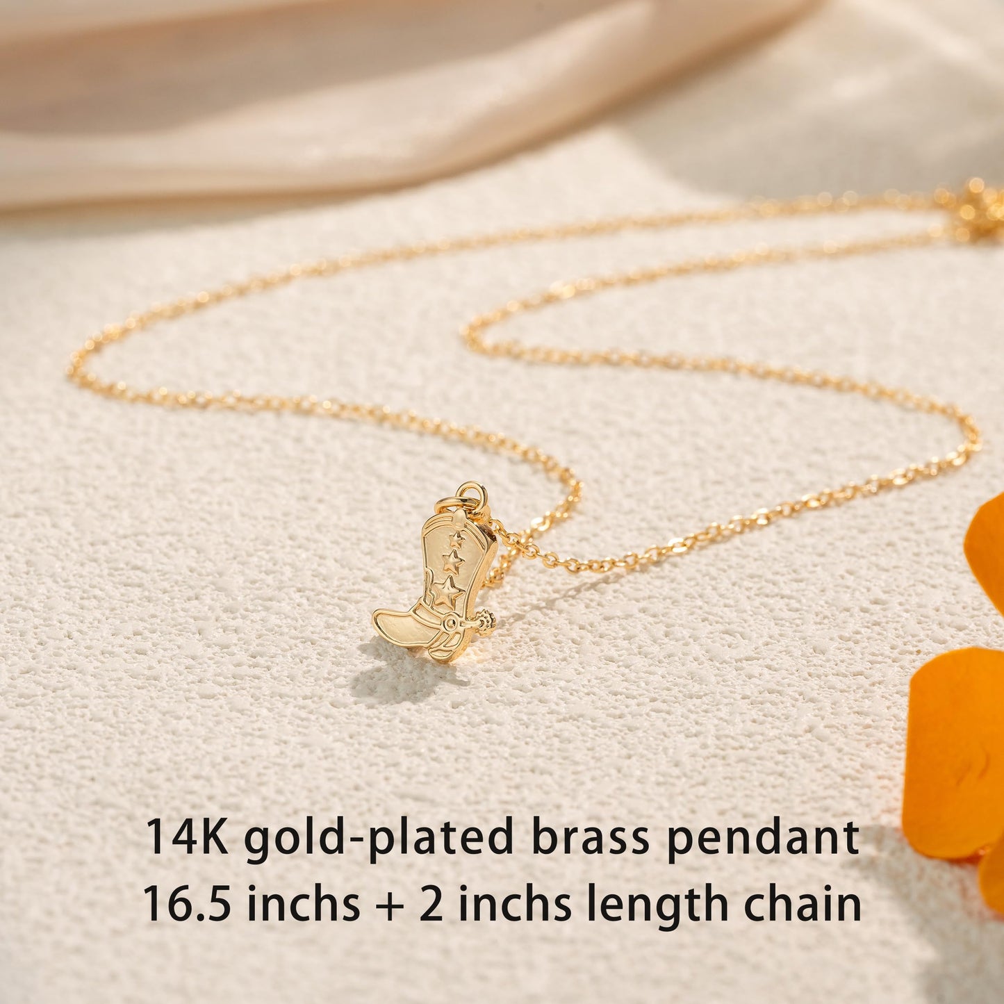 OBSUN Cowgirl Necklace for Women Western Necklace Cowboy Boot Cowgirl Jewelry for Women Western (Cowgirl Boot)