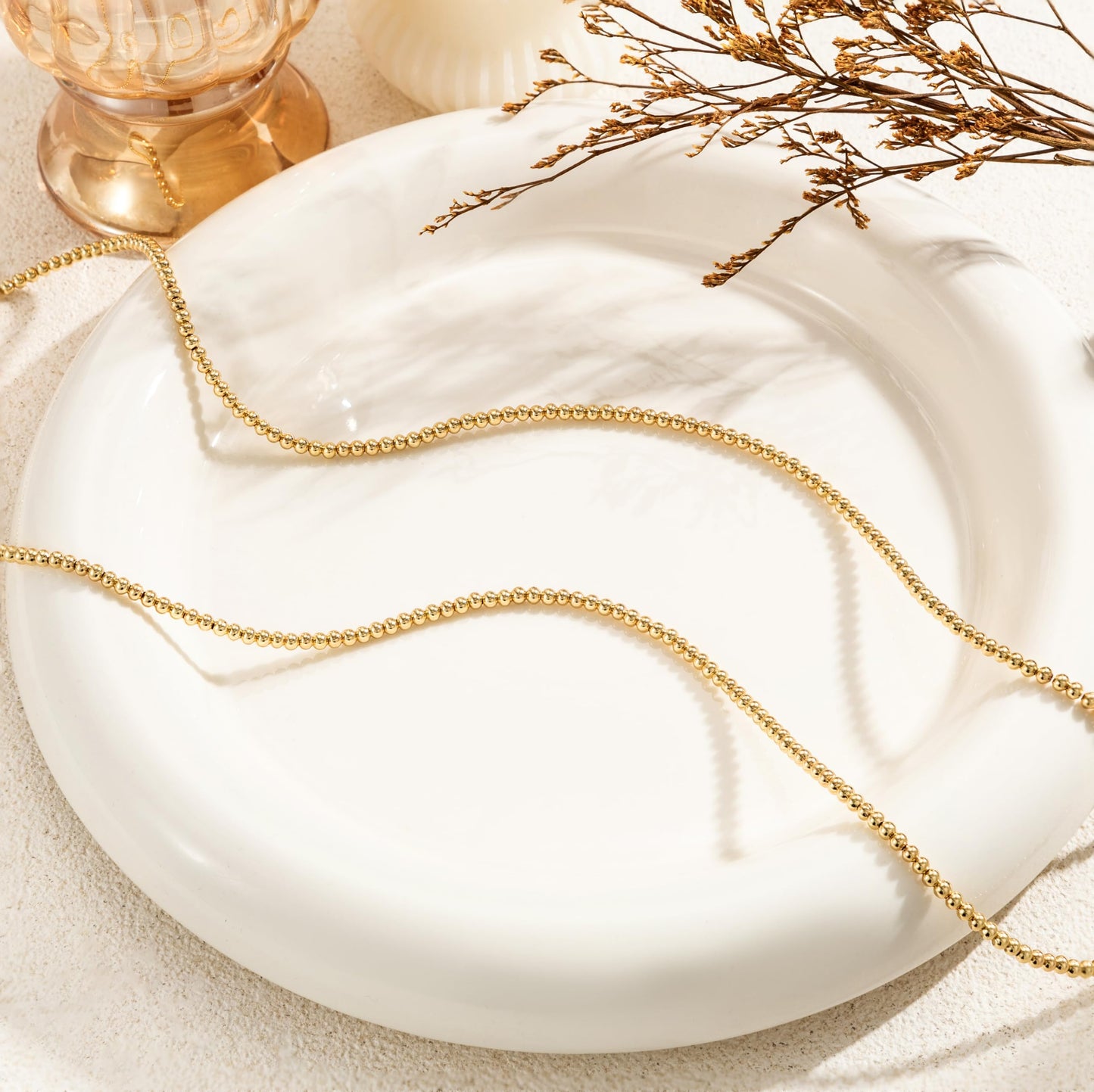 CHESKY Gold Waist Beads, Dainty Waist Chain Body Chain Jewelry for Women Hypoallergenic Belly Chain Non Tarnish Waterproof Gold Belly Button Ring Beach Jewelry for Women Gift