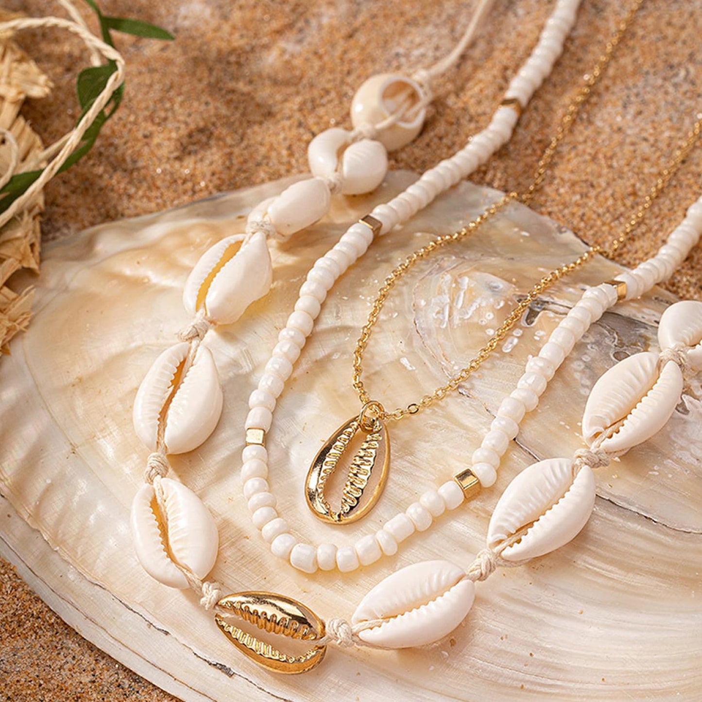Your Always Charm Bohemian Shell Starfish Necklace for Women, Gold Layered Beach Jewelry, Coastal Vacation Outfits Accessories Cute Summer Dresses Trendy 2026
