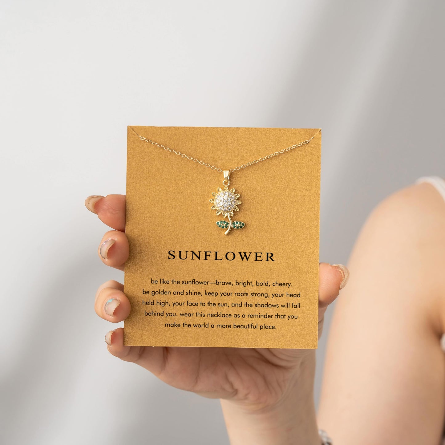 Baydurcan Sunflower Necklaces for Women Sunflower Gifts going Away Gifts for Coworkers Women (Sunflowers)