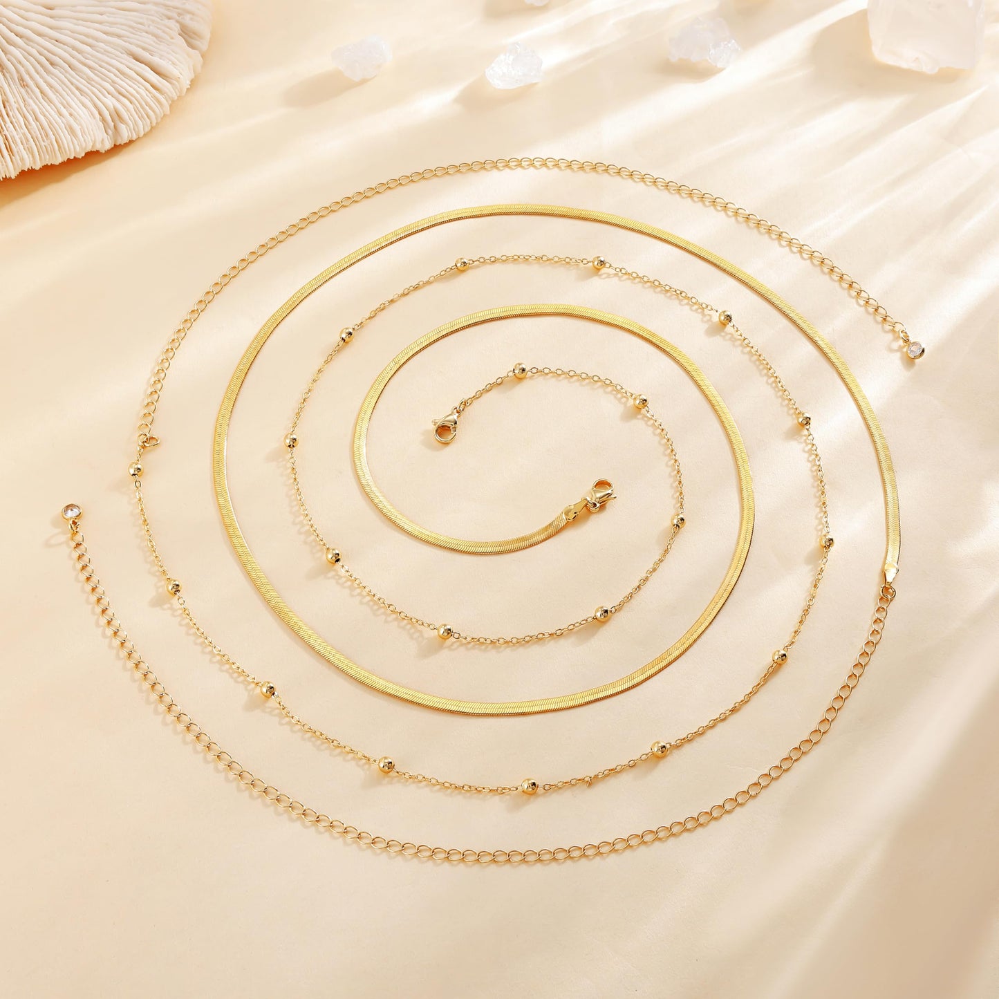 Risamil Waist Beads for Women, 14k Gold Plated Pearl Waist Chain Cute Body Chain Gold Chain Belt for Womens Belly Chain Fashion Beach Accessories for Womens Gold Pearl Jewelry for Women Gifts