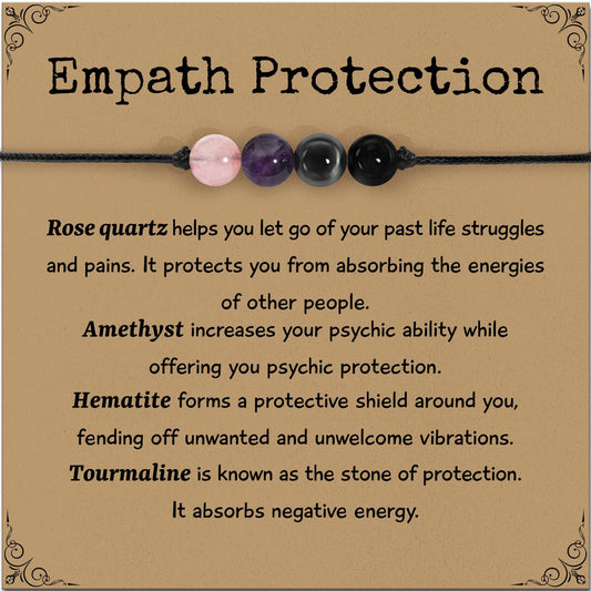 ZOKCC Crystal Healing Bracelets Gifts for Women: Mothers Day Gifts for Mom - Spiritual Natural Stone Empath Protection Bracelets Birthday Graduation Gifts for Friends Sister Mom Daughter