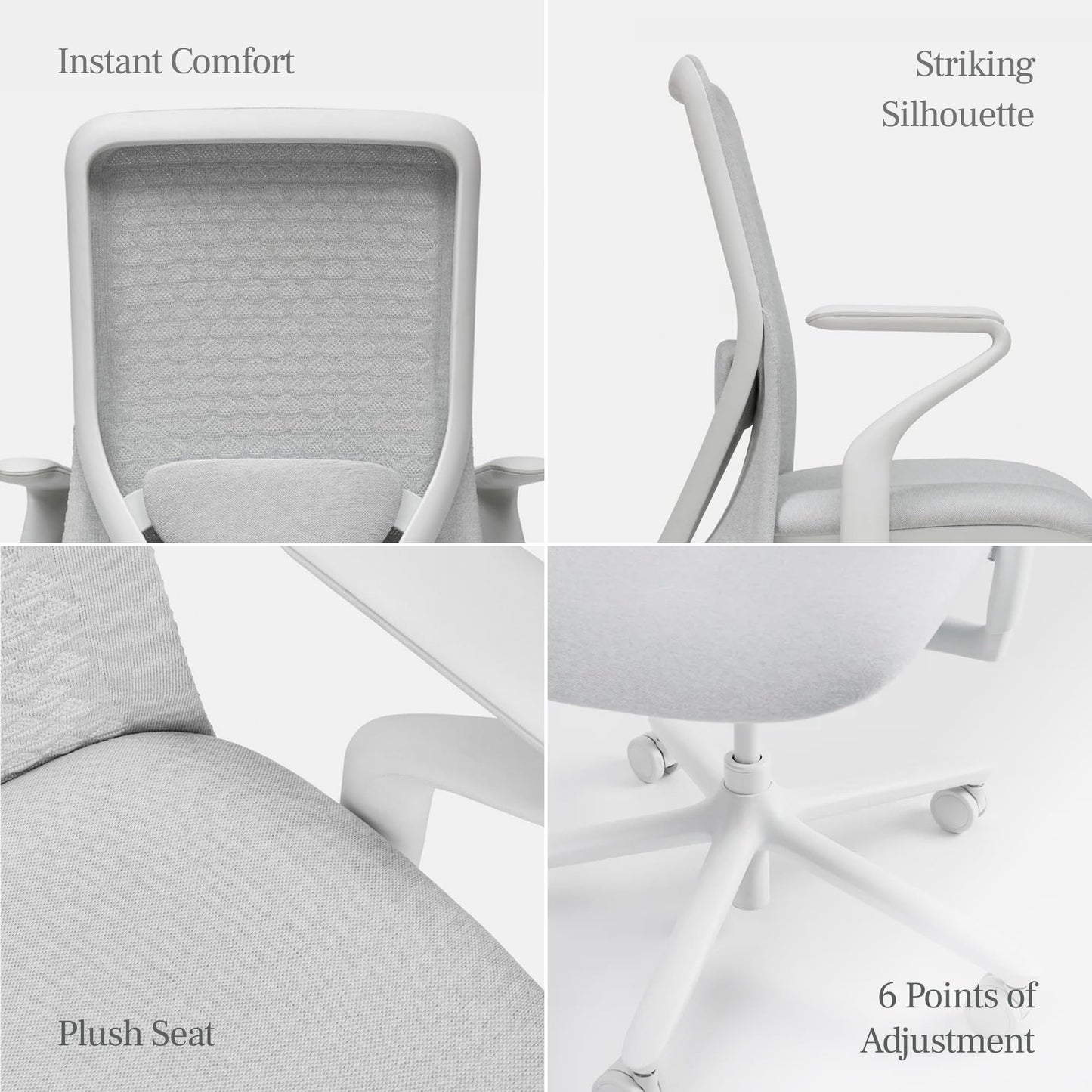 Branch Verve Chair - High Performance Executive Office Chair with Contoured Back and Adjustable Lumbar Support - High Density Foam Cushion and 3D Knit Back - Fits 5' to 6', Up to 275 lbs, Galaxy