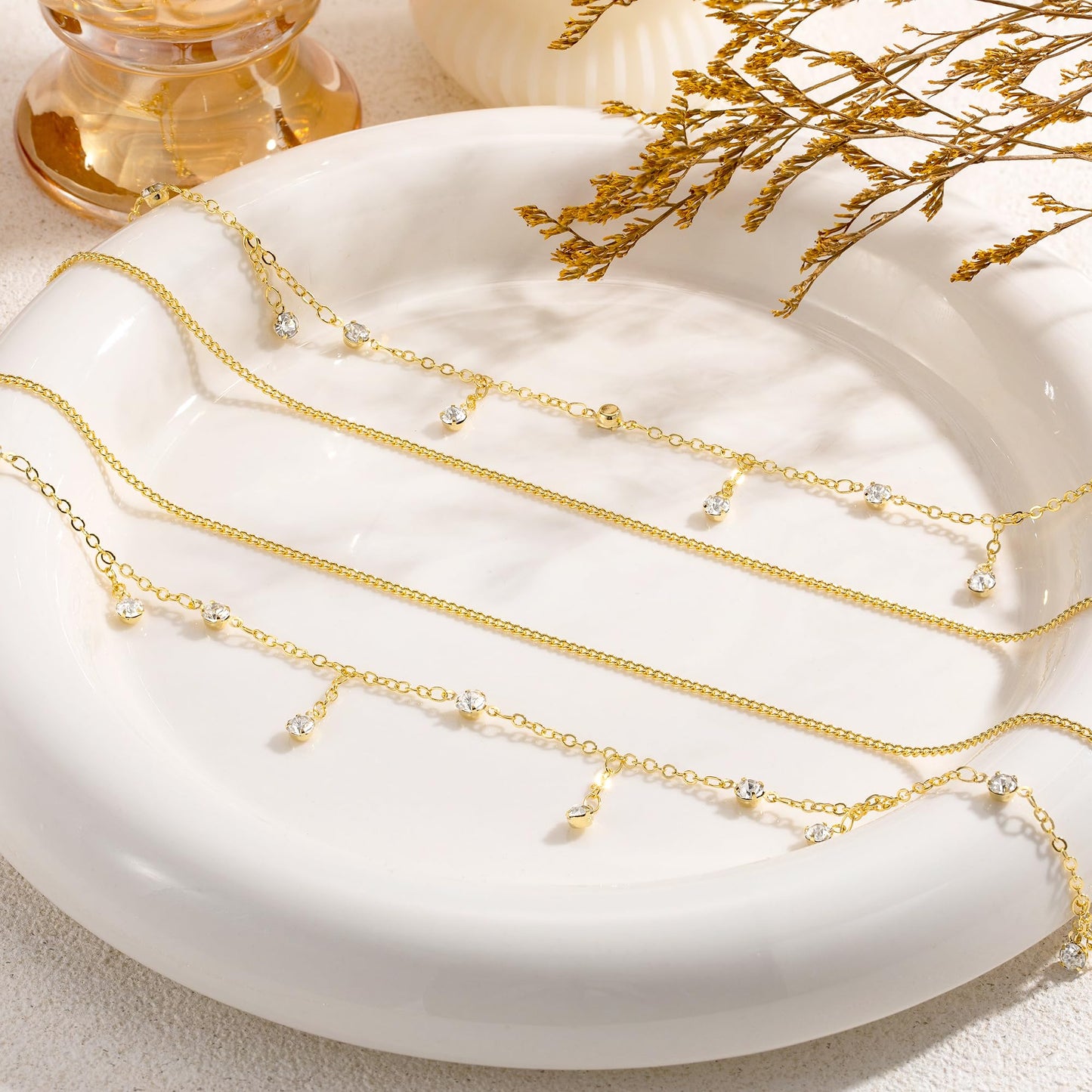 CHESKY Gold Waist Chain for Women Trendy, Dainty 14k Gold Plated Layered Belly Chain Adjustable Waterproof Sexy Bikini Cuban CZ Chain Hypoallergenic Non Tarnish Body Chain Jewelry for Women Gifts