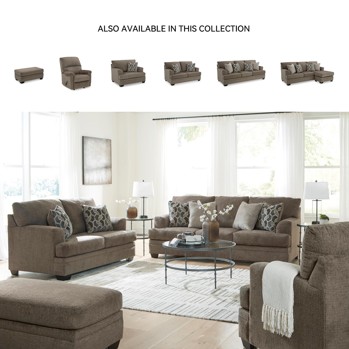 Signature Design by Ashley Stonemeade Casual Manual Rocker Recliner, Dark Brown